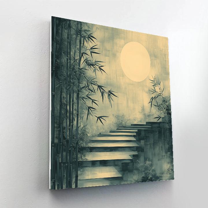 Zhao Mengfu Inspired Lunar Ink Garden Paint by numbers art