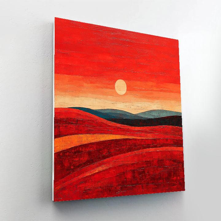 Paul Klee Inspired Desert Mosaic Paint by numbers art