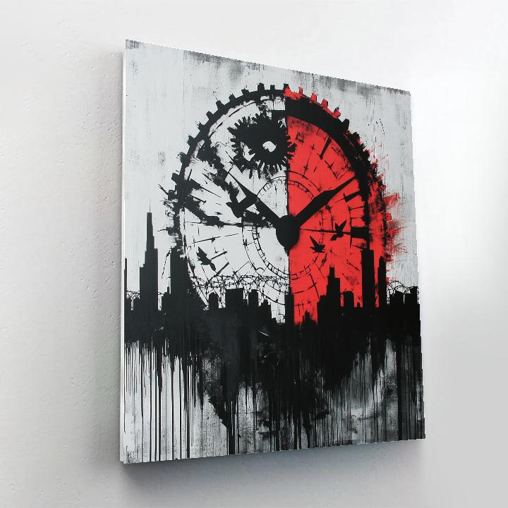 Banksy Inspired Peace Clockwork paint by number