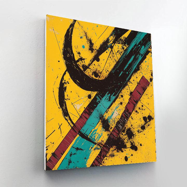 Jean-Michel Basquiat Inspired Stellar Graffiti Painting by numbers kit