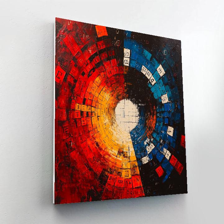 Jean-Michel Basquiat Inspired Nebula Echoes Of Identity Paint by numbers art