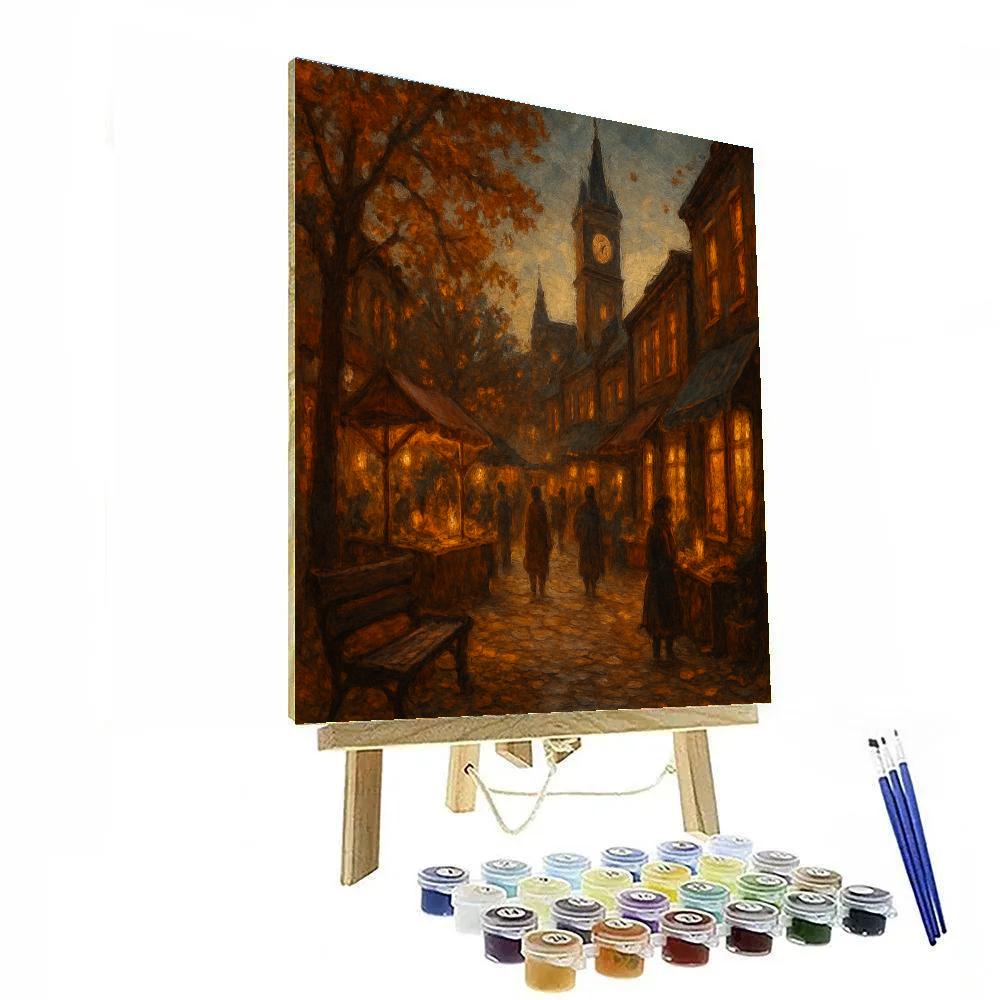 Clock Tower Lantern Market Paint by numbers kits