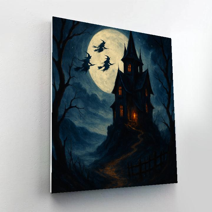 Haunted House On Indigo Hill Paint by numbers kits