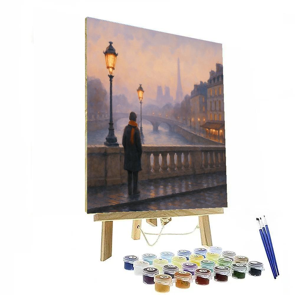 Misty Bridge At Dawn Paint by numbers kits
