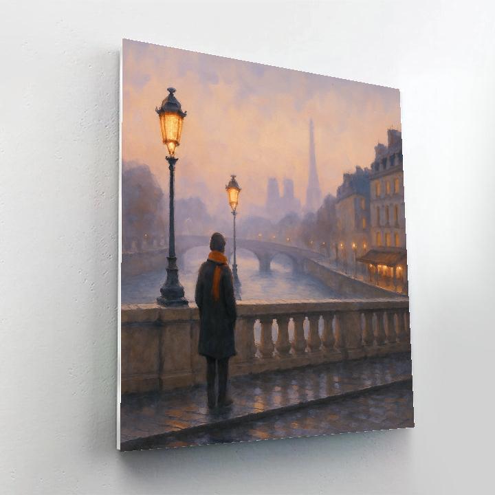 Misty Bridge At Dawn Paint by numbers kits