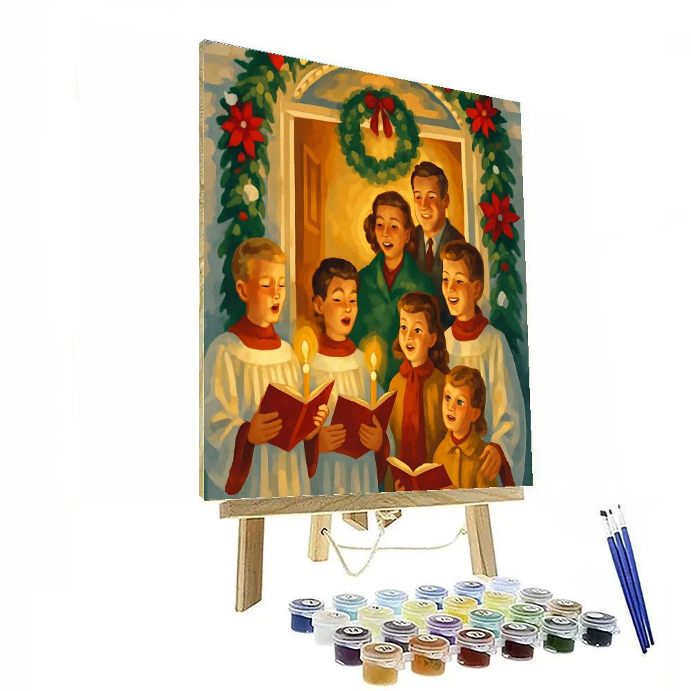 Candlelit Blessing Choir Paint by numbers art