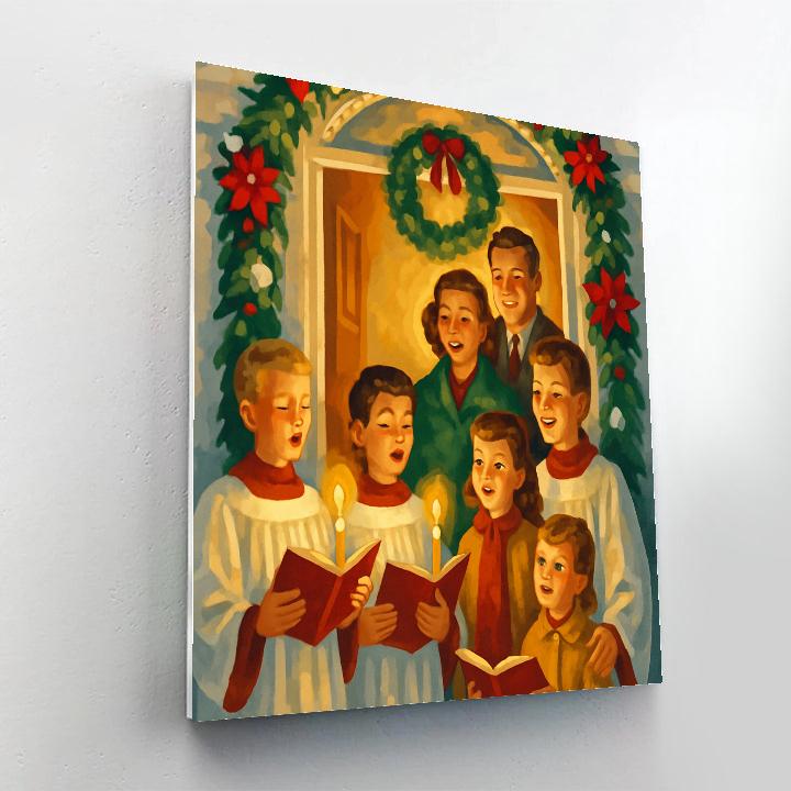 Candlelit Blessing Choir Paint by numbers art