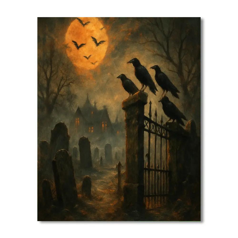 Ravenwatch Cemetery paint by number