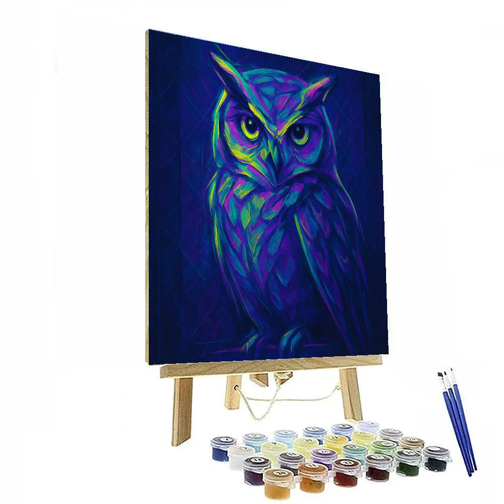 Chromatic Owl Study Paint by numbers art