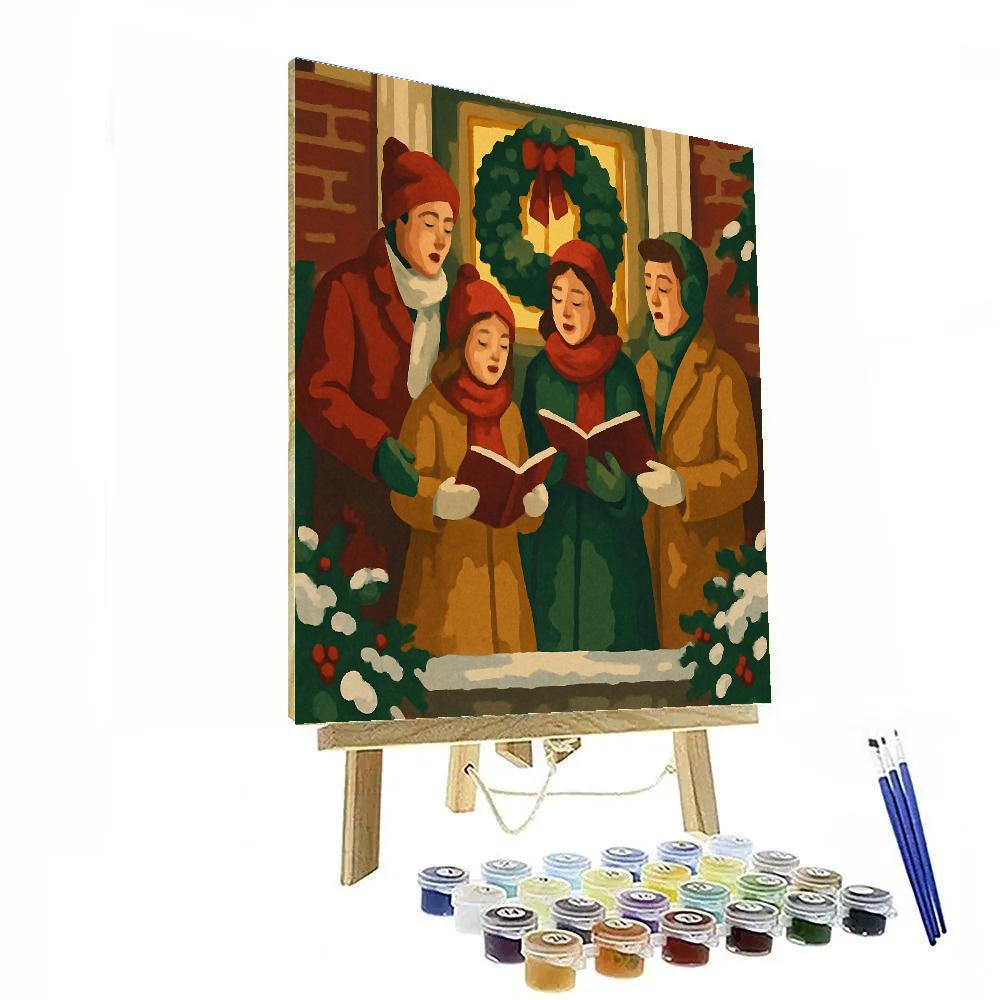 Doorstep Carols painting number kit