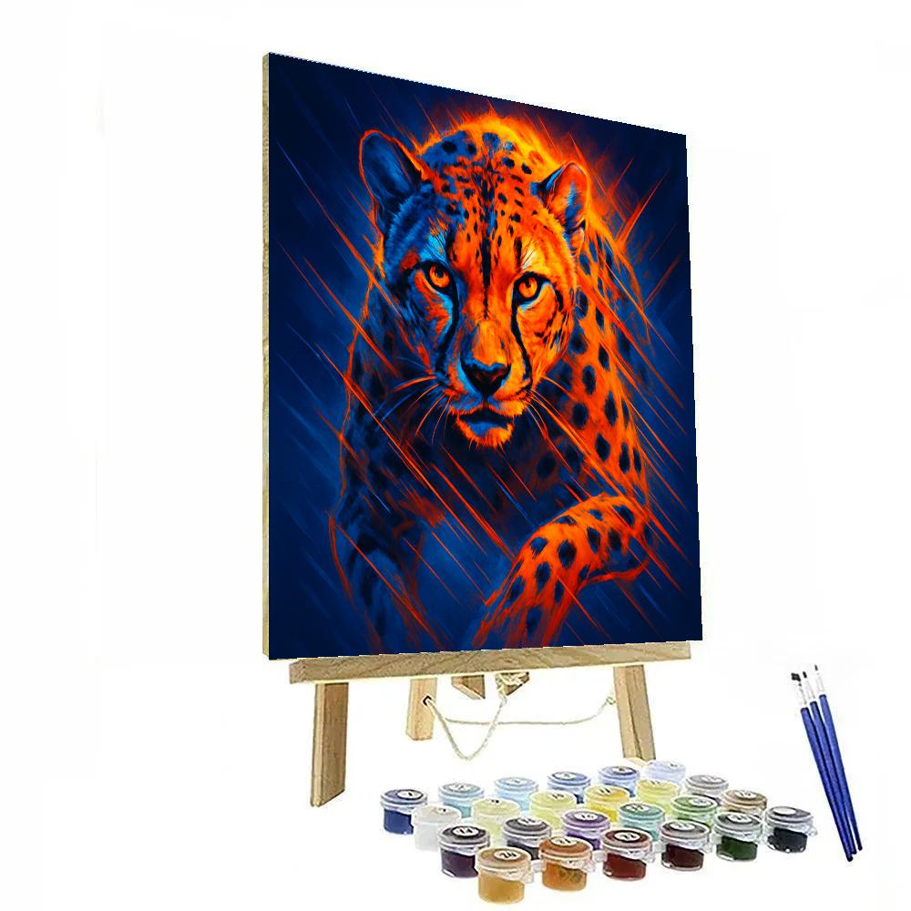 Solar Flare Cheetah paint by color