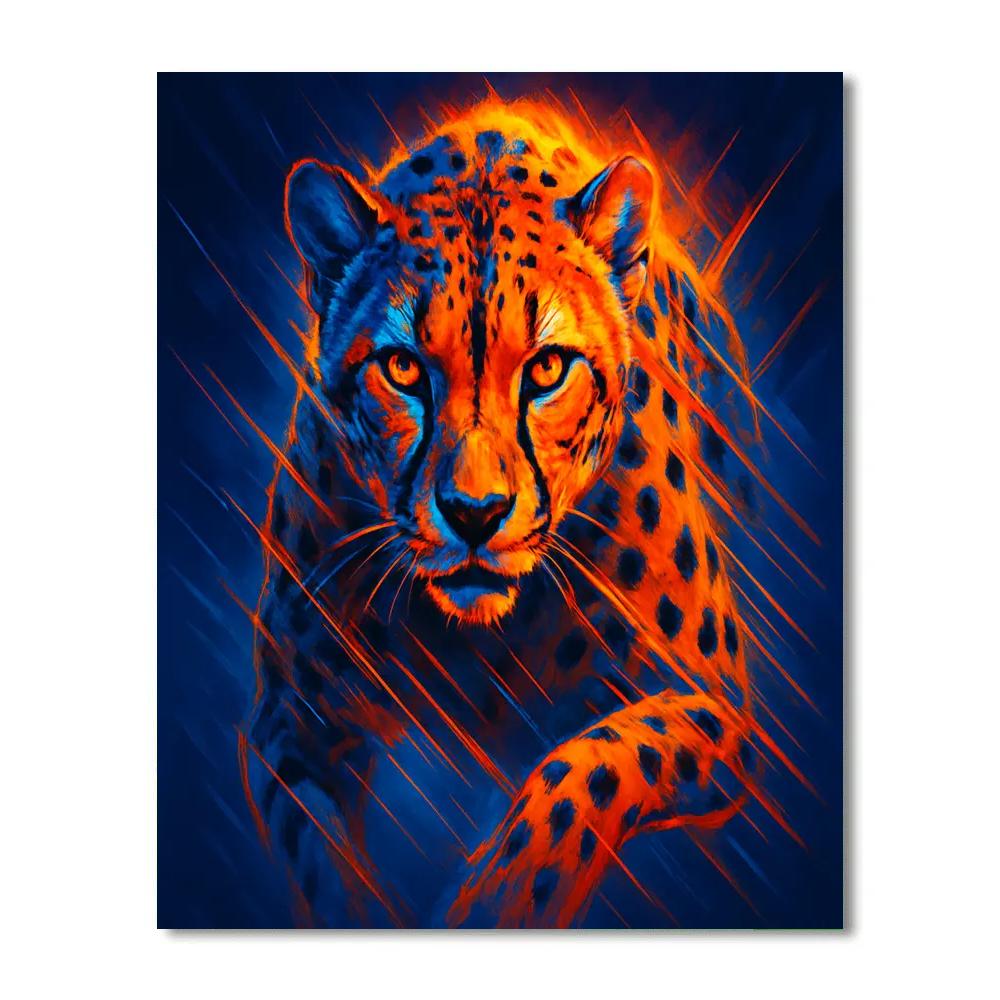 Solar Flare Cheetah paint by color