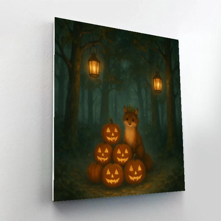 Lanterns In The Enchanted Thicket Number painting