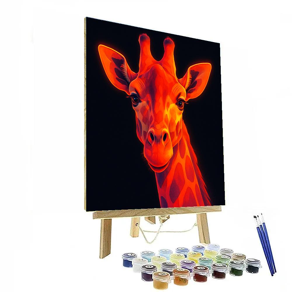 Sunset Giraffe Dreamscape DIY paint by numbers