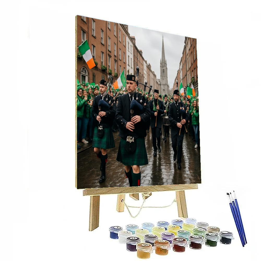 St Patricks Day Parade Dublin Streets paint by number