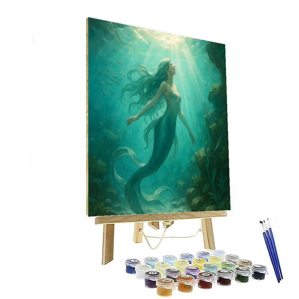 Mermaid Tidelight Lullaby Number painting