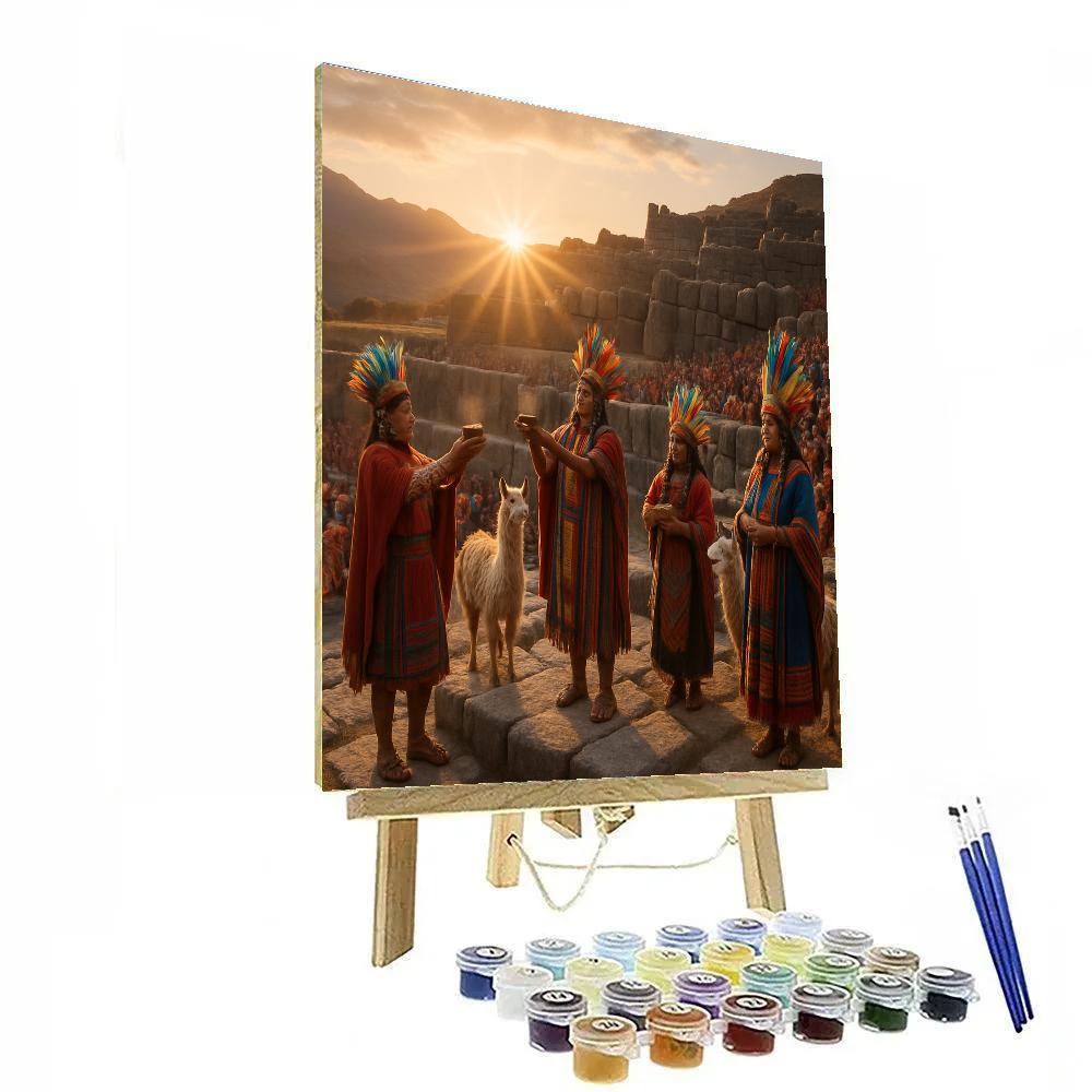 Inti Raymi Sun Festival Sacsayhuaman paint by number