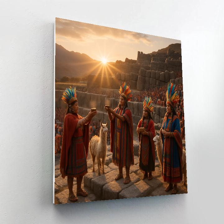 Inti Raymi Sun Festival Sacsayhuaman paint by number