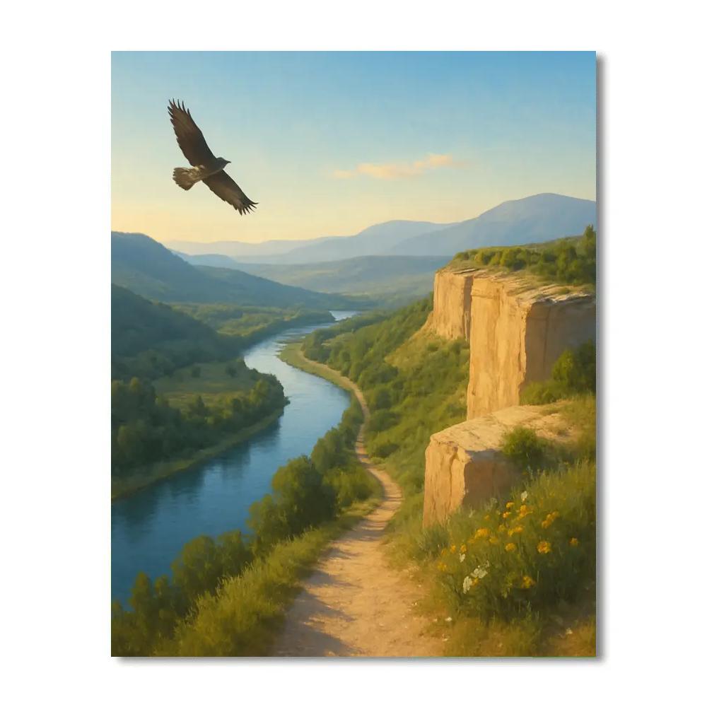 Landscape Valley Of Mornings Number painting