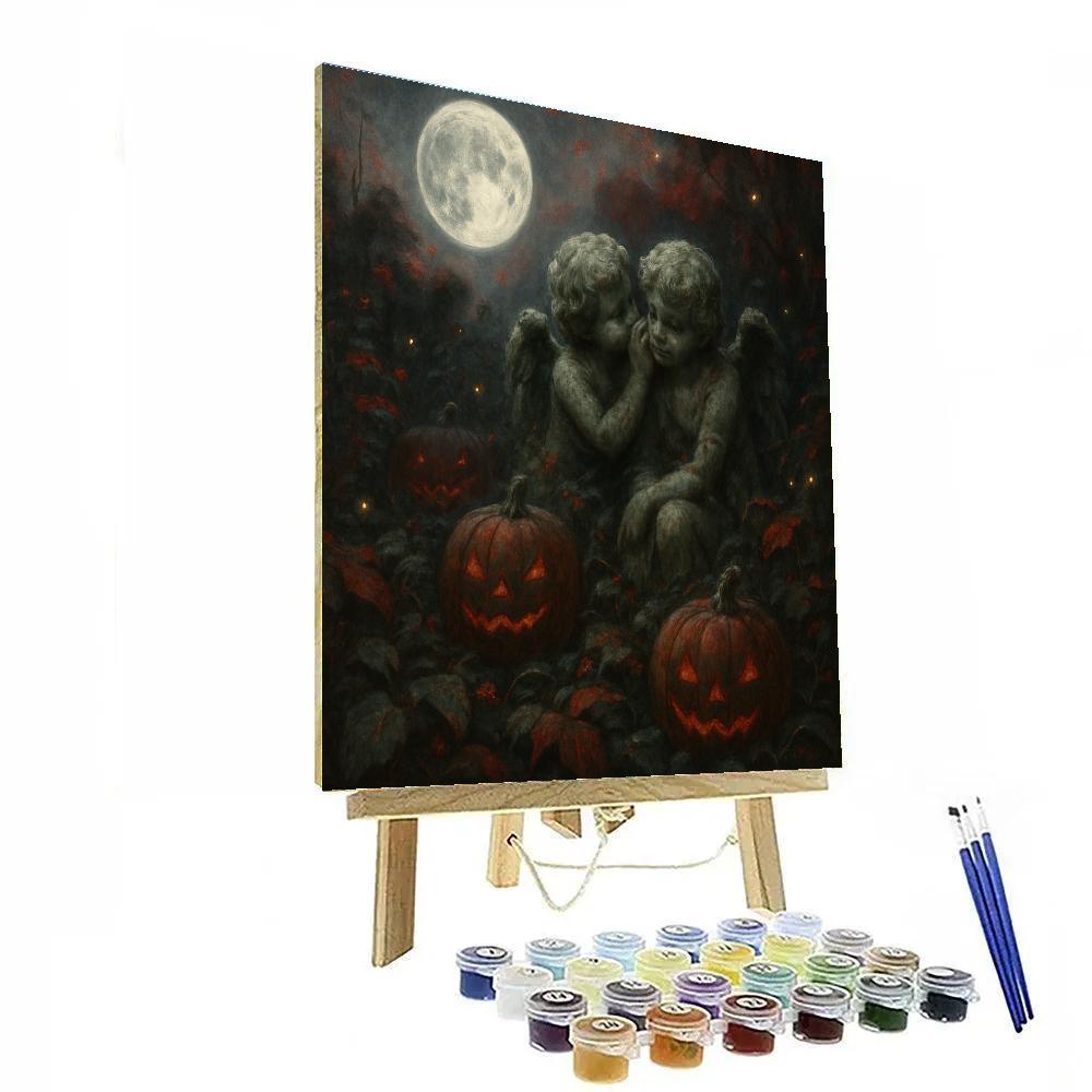 Moon Garden Of Whispering Statues DIY paint by numbers