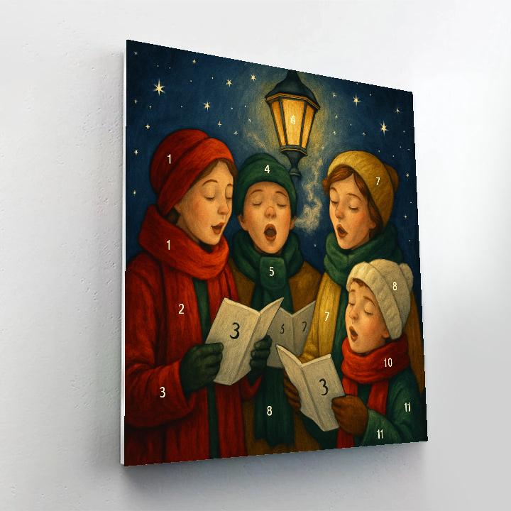 Midnight Carol Circle Paint by numbers kits