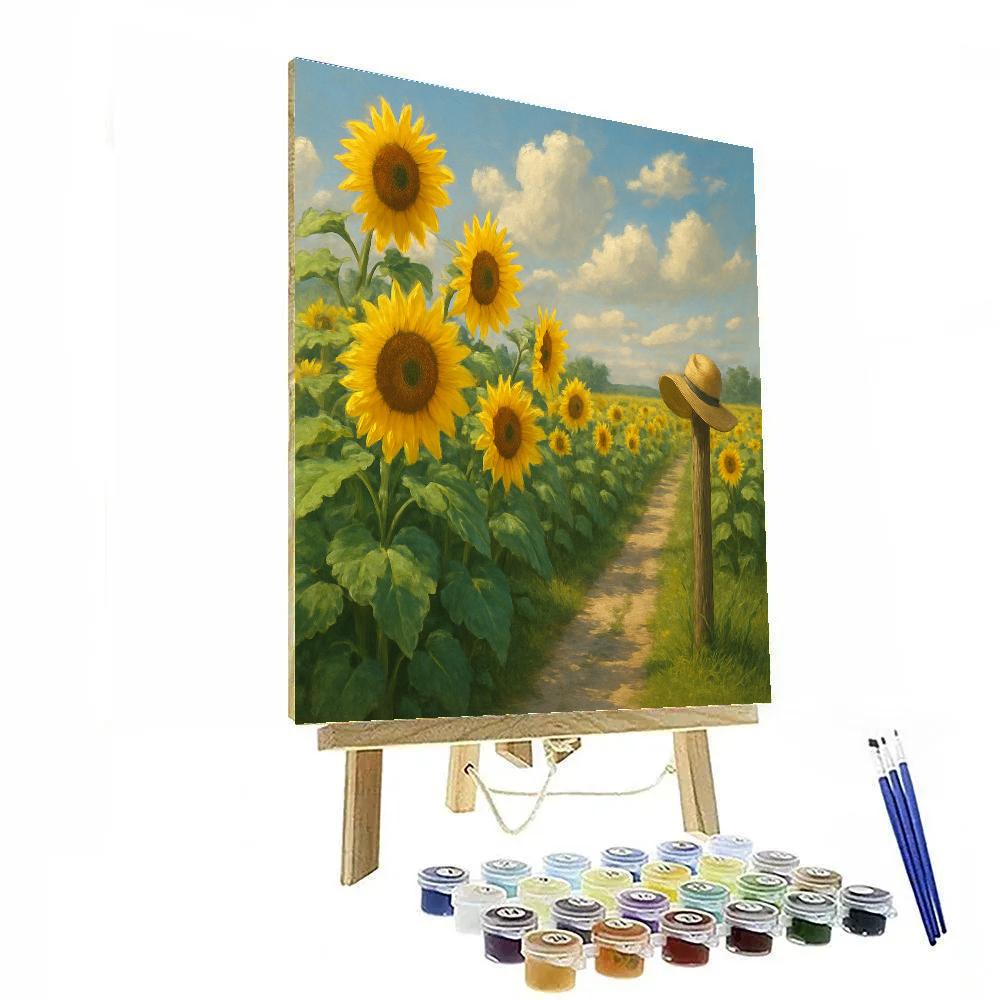 Sunflower Noon Parade Number painting