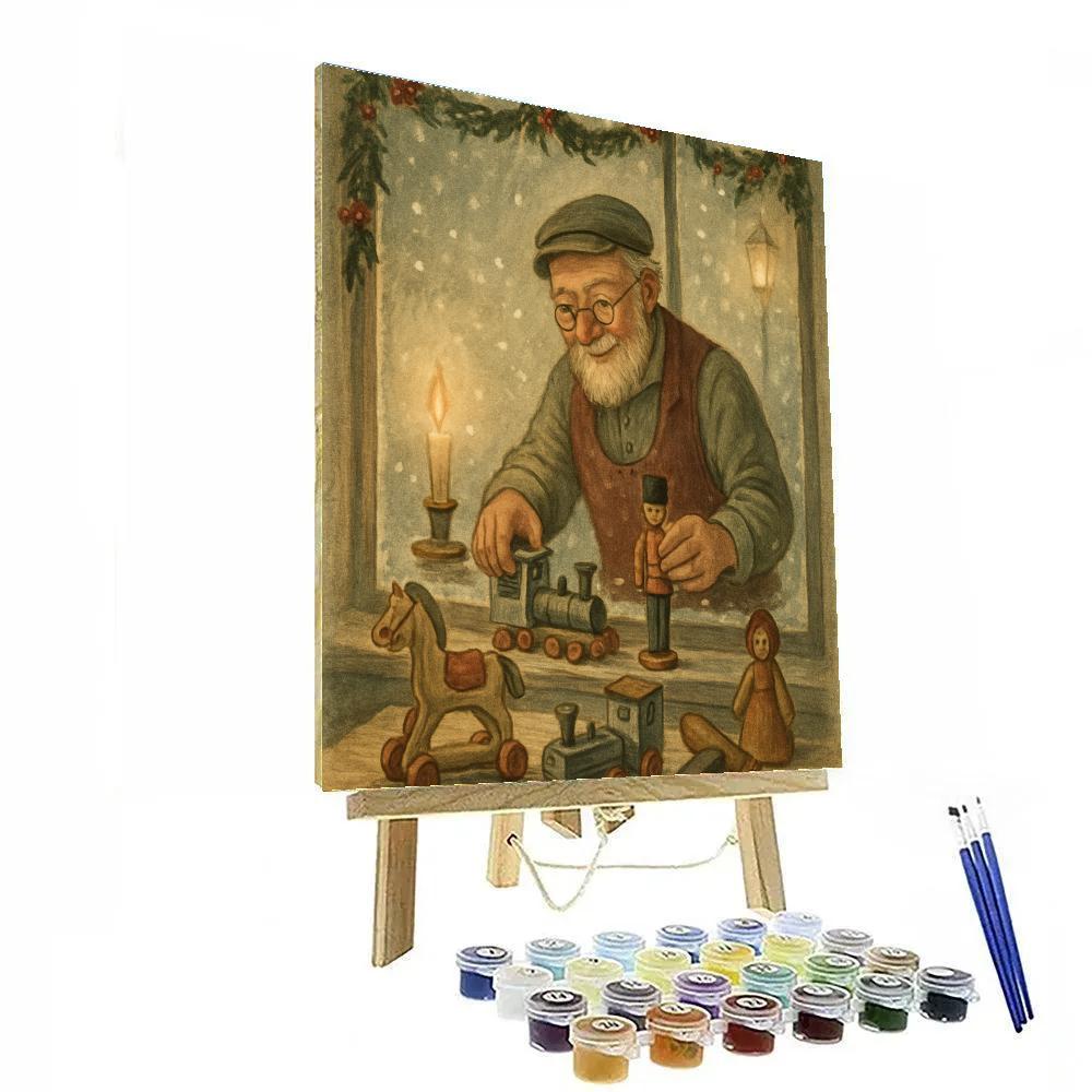 Toymakers Window Display Paint by numbers art
