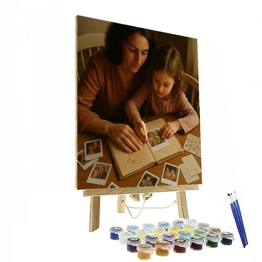 Quiet Crafting Of Memory Albums Numbered painting kits