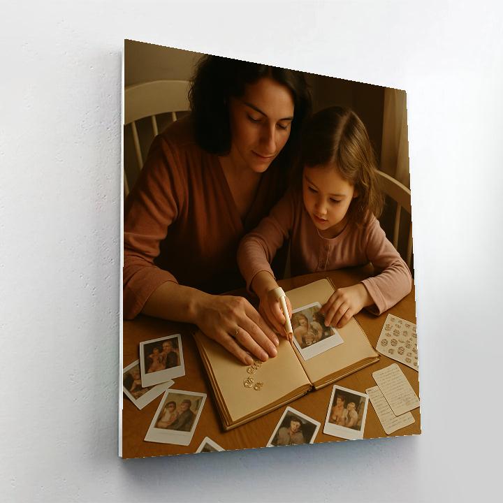 Quiet Crafting Of Memory Albums Numbered painting kits