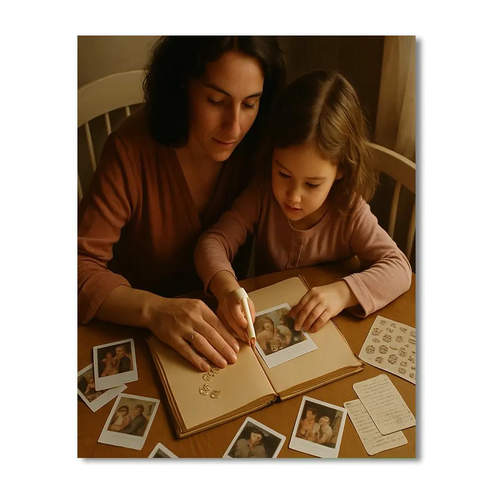 Quiet Crafting Of Memory Albums Numbered painting kits