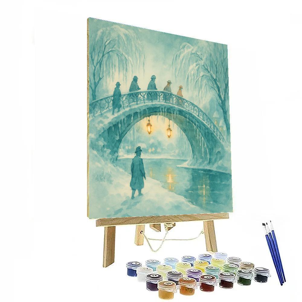 Icicle Bridge Crossing paint by numbers