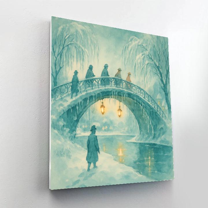 Icicle Bridge Crossing paint by numbers