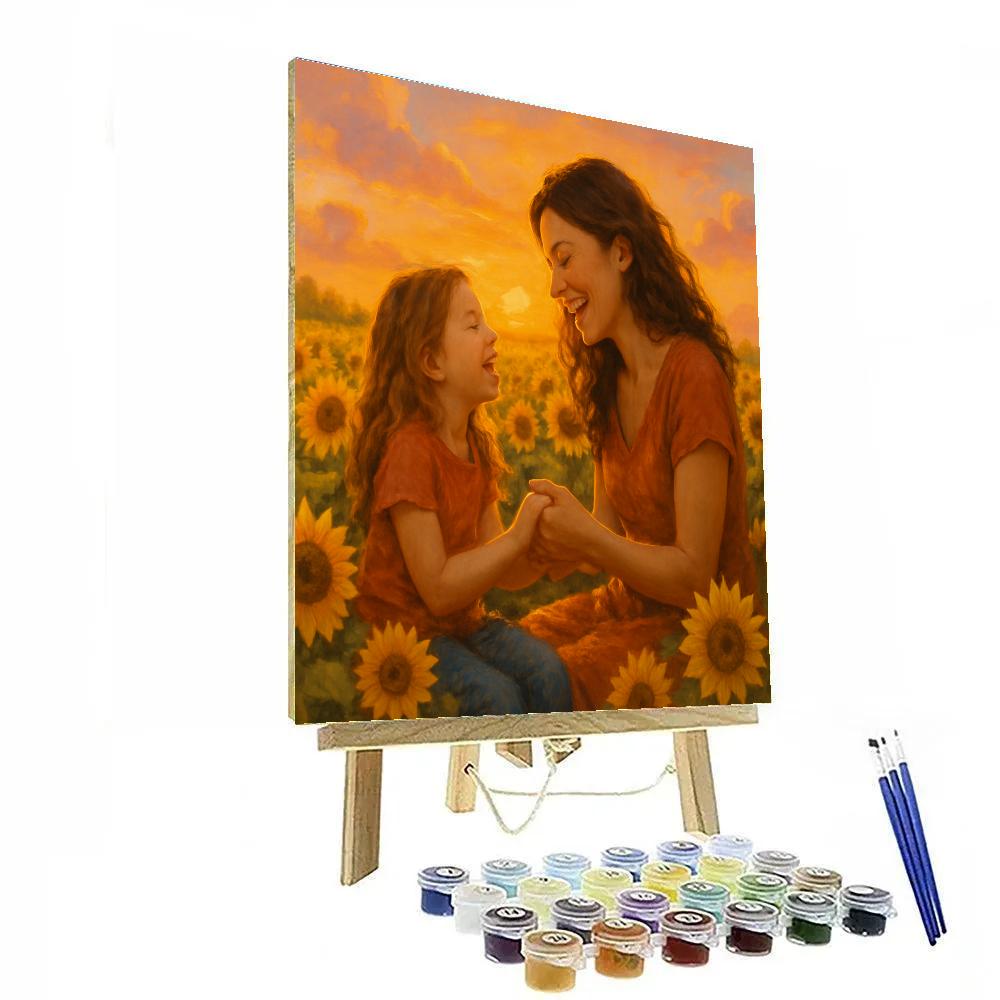 Cuddled By Natures Love paint by color