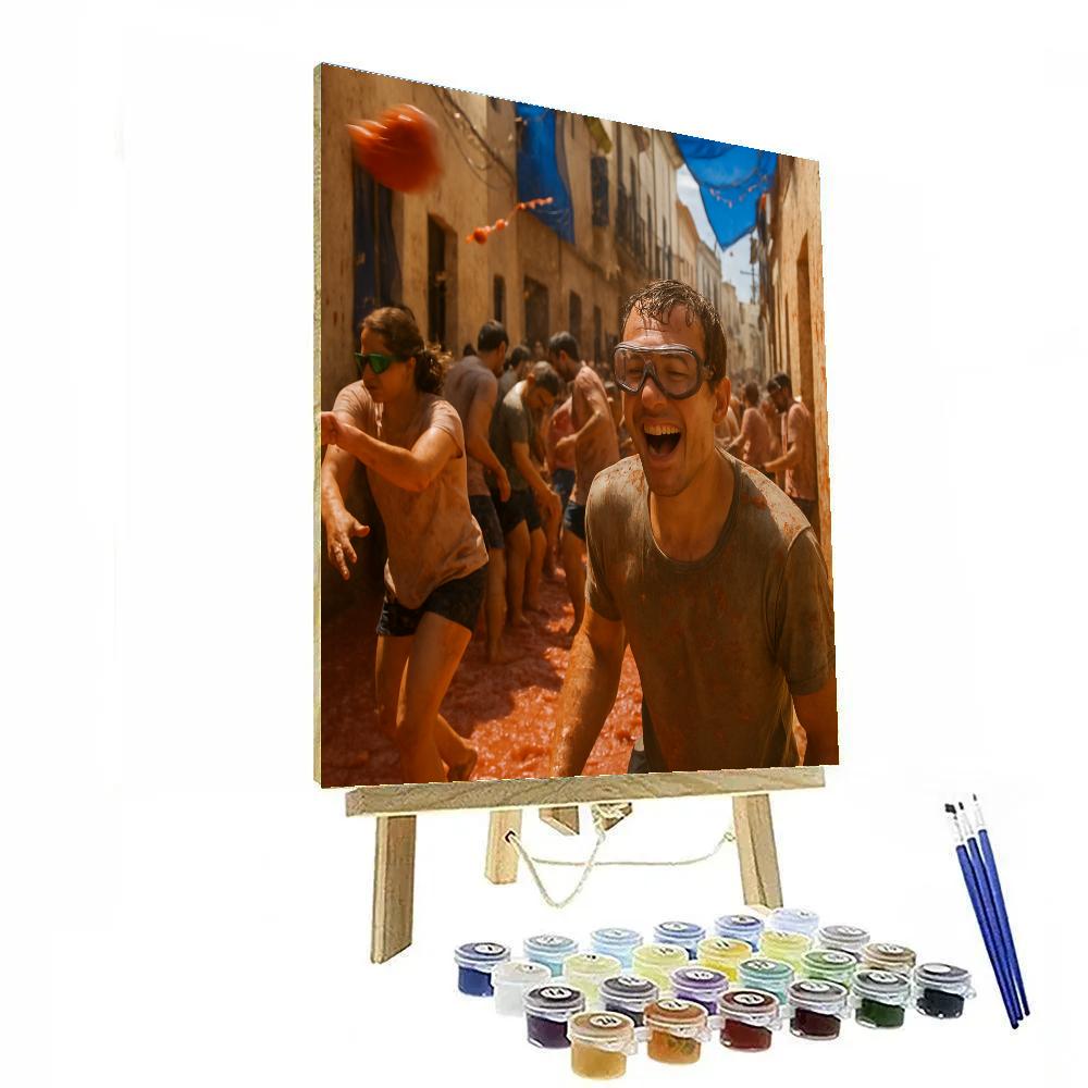La Tomatina Bunol Heritage DIY paint by numbers