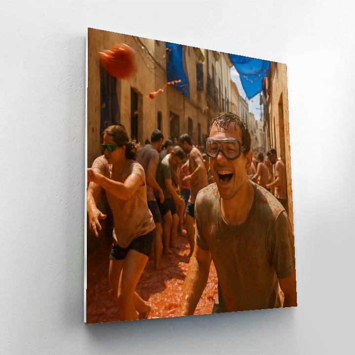 La Tomatina Bunol Heritage DIY paint by numbers