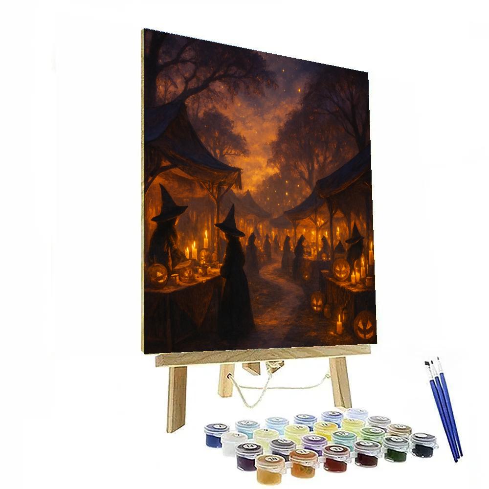 Cinder Path To Night Market paint by numbers