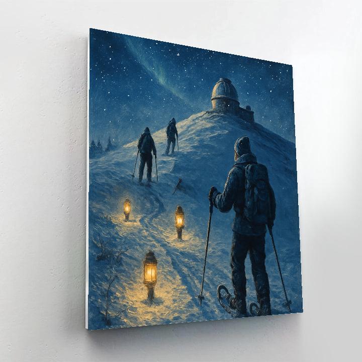 Snowshoe Trail To The Observatory DIY paint by numbers