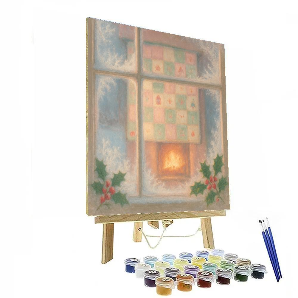 Frosted Window Quilt painting number kit