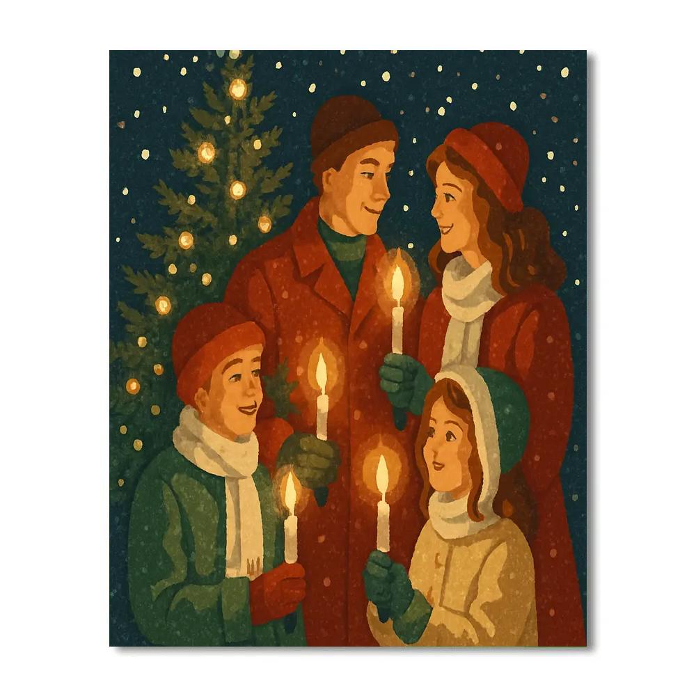 Starry Candlelit Evening Paint by numbers kits