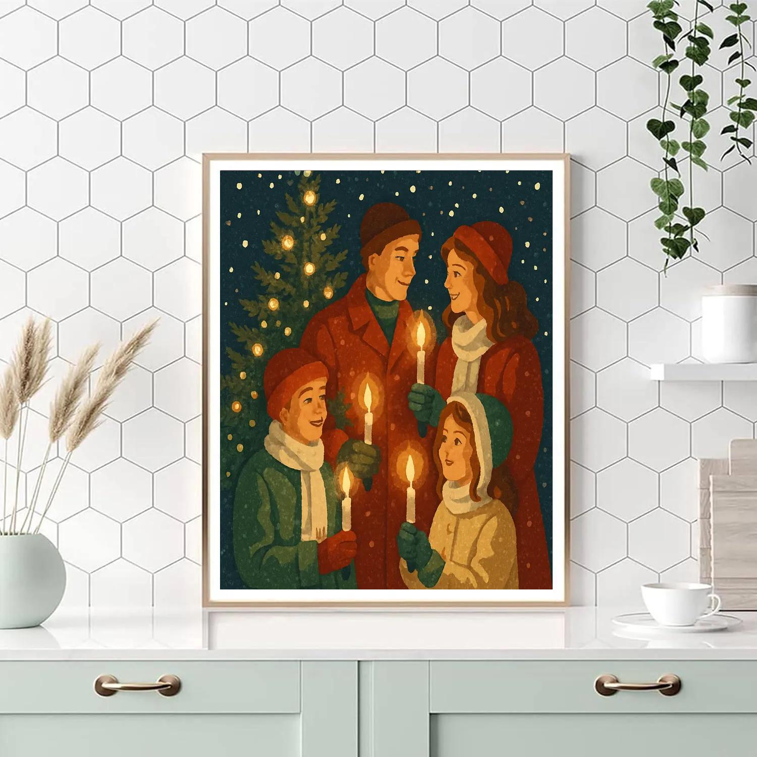 Starry Candlelit Evening Paint by numbers kits