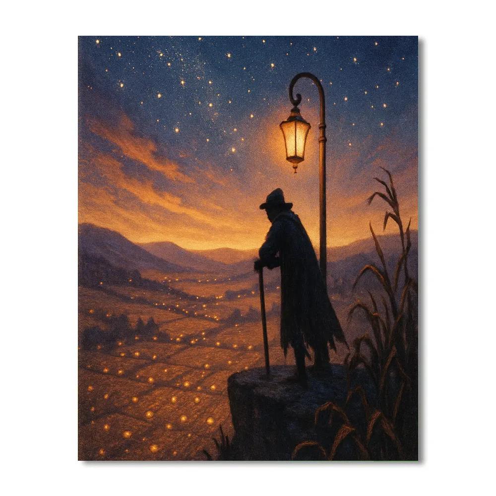 Midnight Harvest Overlook paint by number