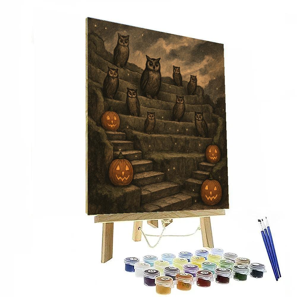 The Hollow Theatre Of Owls Numbered painting kits