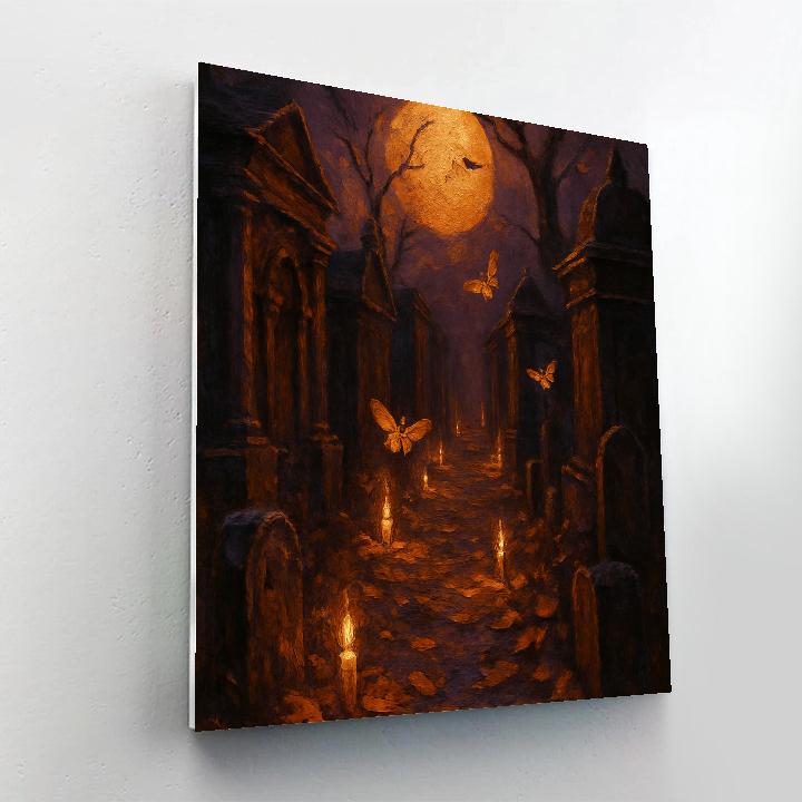 Glimmering Graveyard Alley paint by color