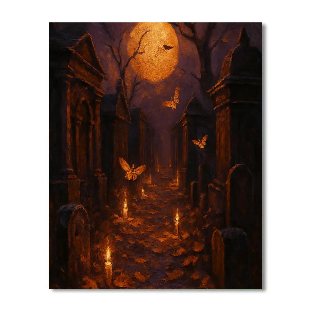 Glimmering Graveyard Alley paint by color