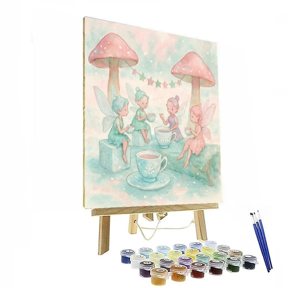 Frost Fairy Tea Party painting number kit