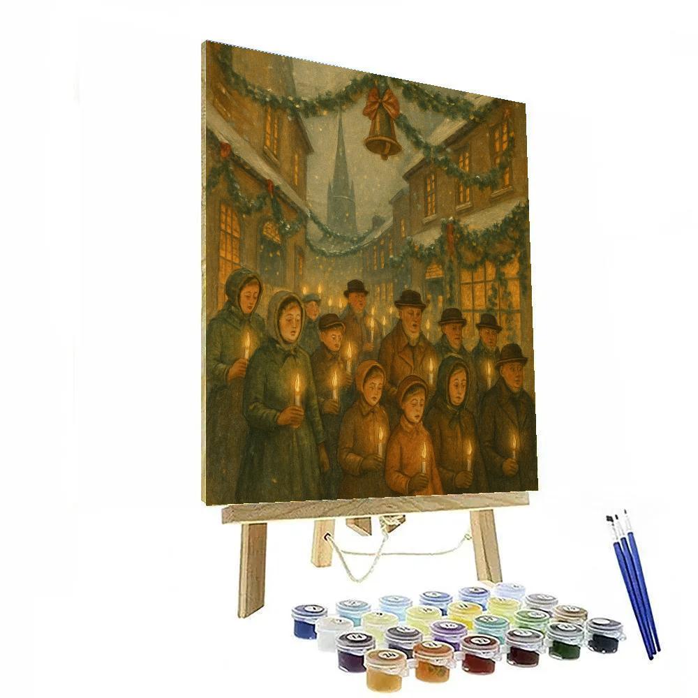 Old Town Candlelight Parade paint by numbers