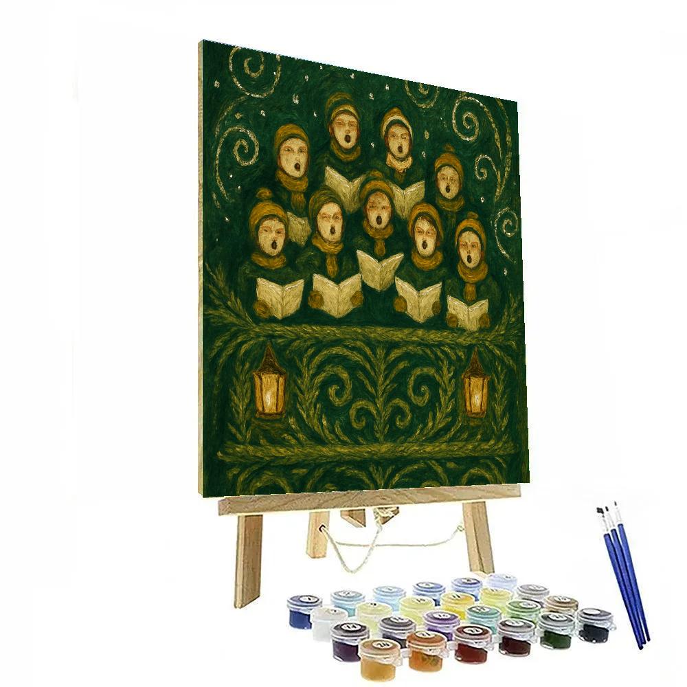 Pine Lantern Choir Loft Painting by numbers kit