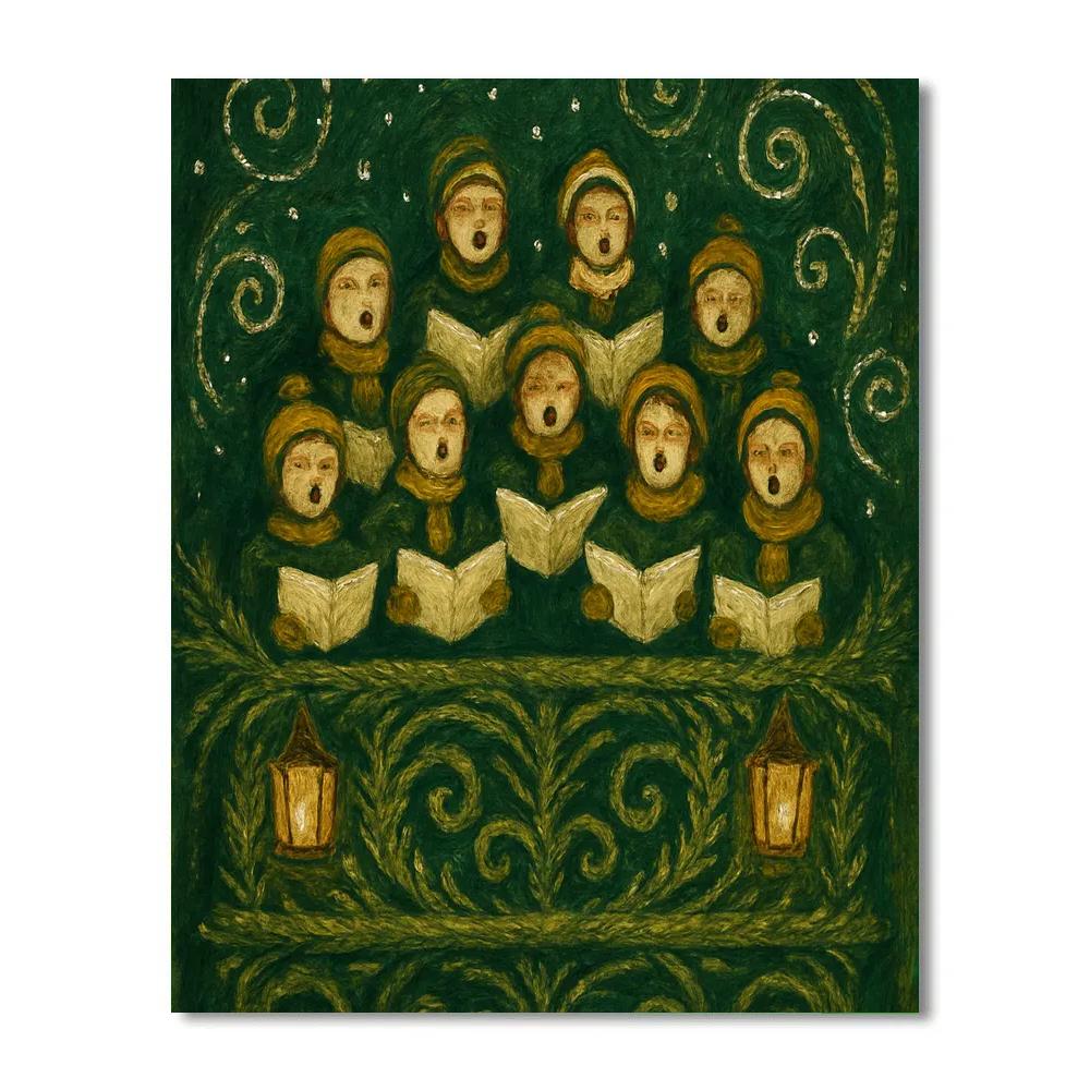 Pine Lantern Choir Loft Painting by numbers kit