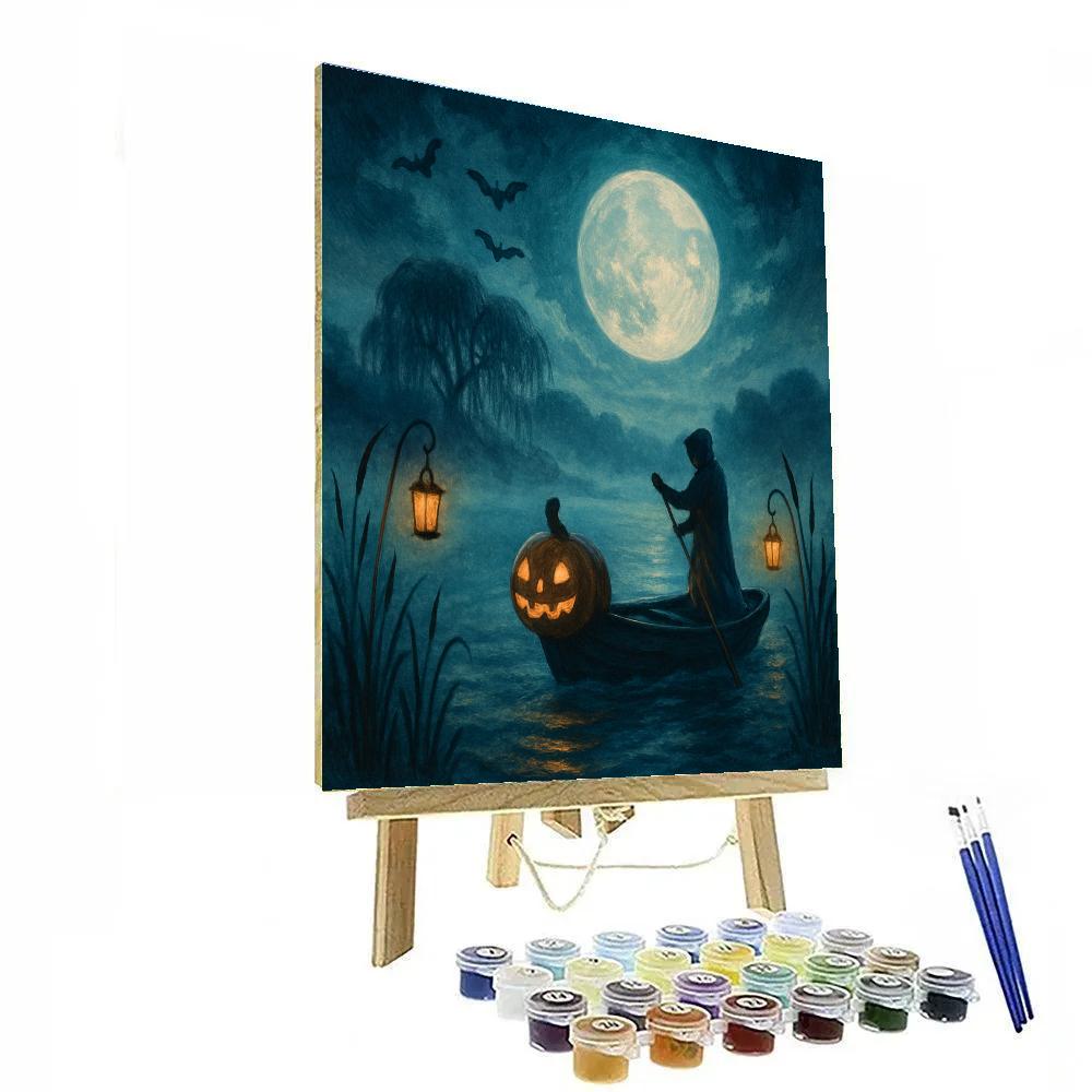 Lanterns Of The Hollow Ferry paint by number