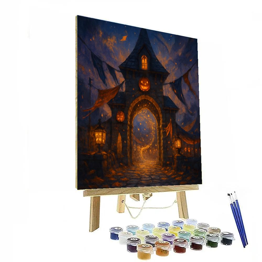 The Midnight Market Gatehouse Paint by numbers kits